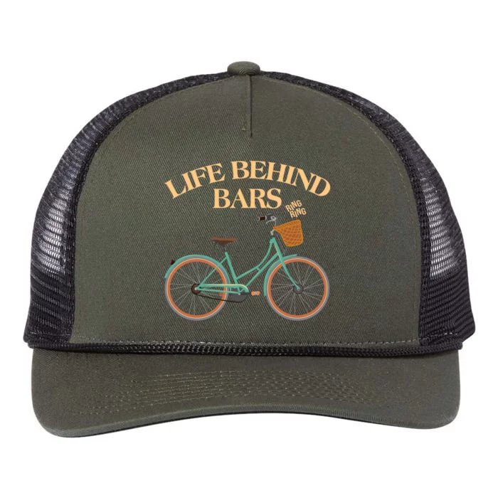 Funny VIntage Life Behind Bars Bike Bicycle Fan Retro Rope Trucker Hat Cap