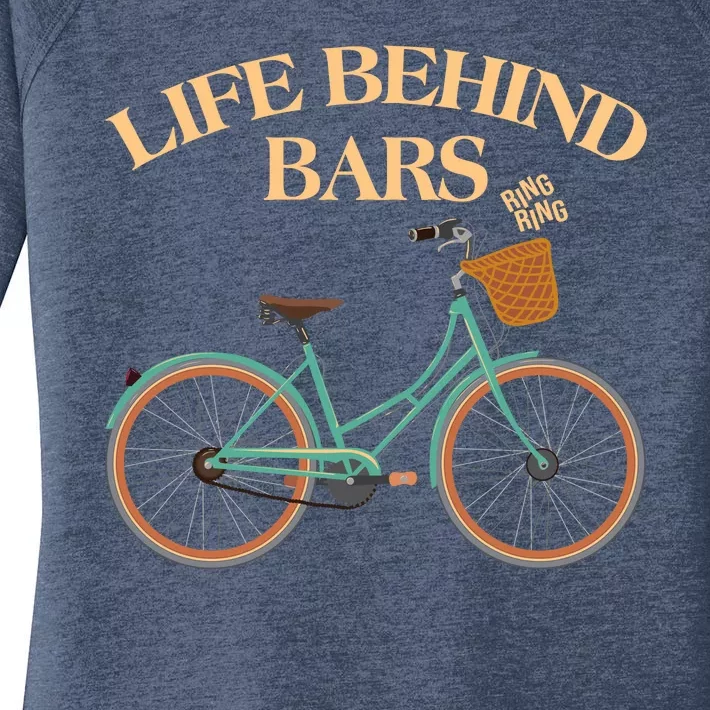 Funny VIntage Life Behind Bars Bike Bicycle Fan Women's Perfect Tri Tunic Long Sleeve Shirt