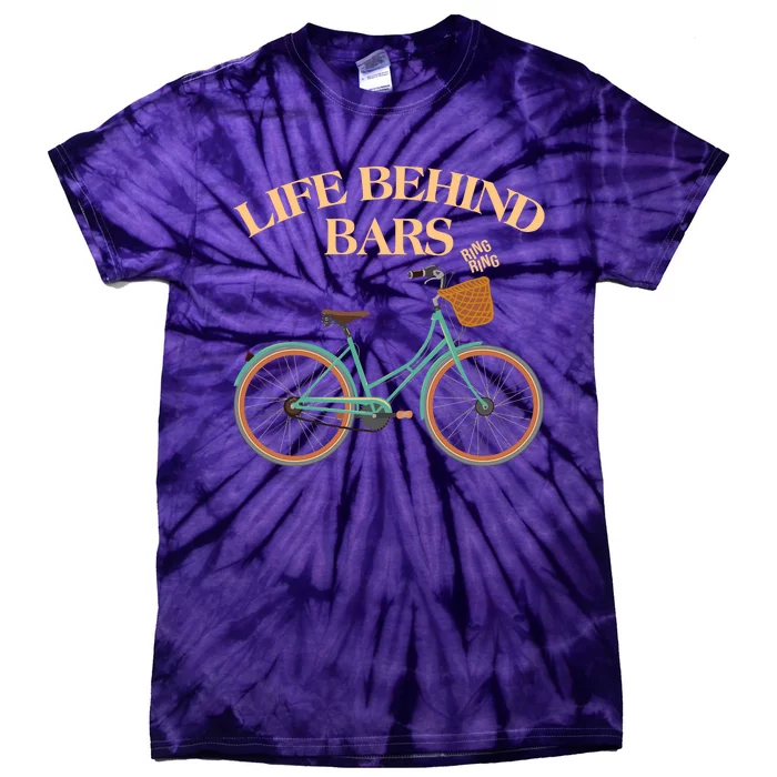 Funny VIntage Life Behind Bars Bike Bicycle Fan Tie-Dye T-Shirt