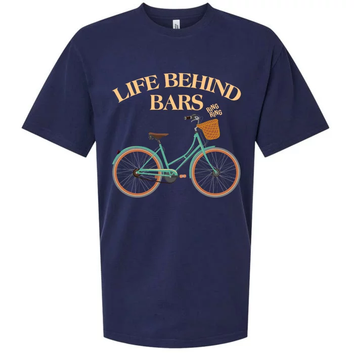 Funny VIntage Life Behind Bars Bike Bicycle Fan Sueded Cloud Jersey T-Shirt