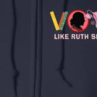 Funny Vote Like Ruth Sent You Uterus Feminist Lgbt Full Zip Hoodie