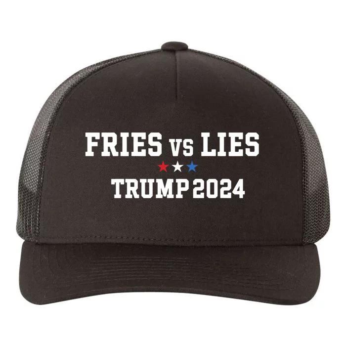 Fries Vs Lies Trump 2024 French Fries Trump Vance 2024 Yupoong Adult 5-Panel Trucker Hat