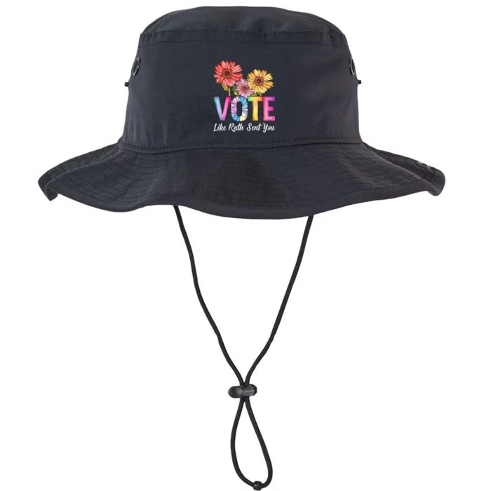 Flowers Vote Like Ruth Sent You Feminists Lgbt Pride Legacy Cool Fit Booney Bucket Hat