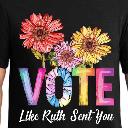 Flowers Vote Like Ruth Sent You Feminists Lgbt Pride Pajama Set