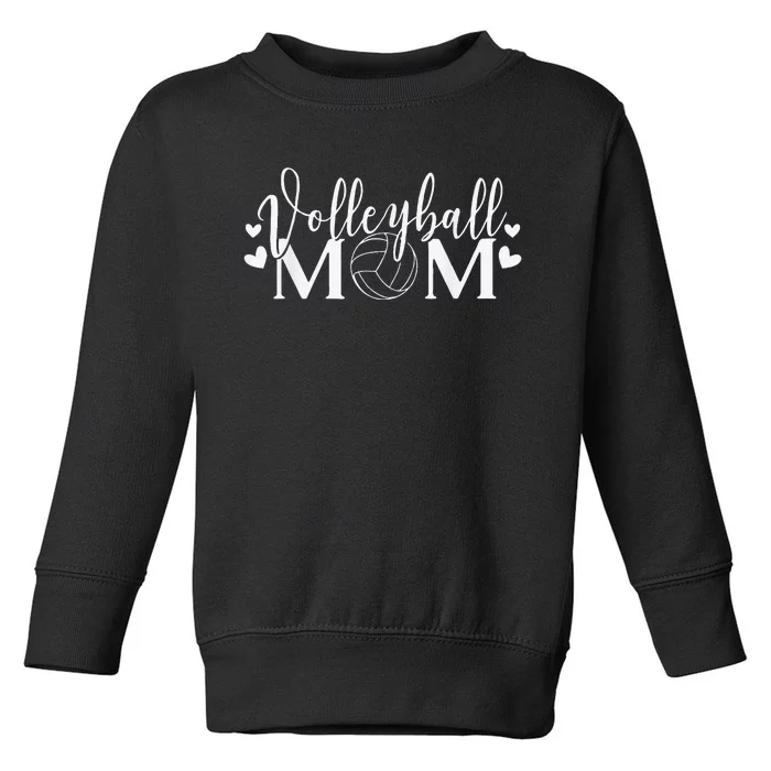 funny Volleyball Mom Leopard Volleyball Coach Team Toddler Sweatshirt