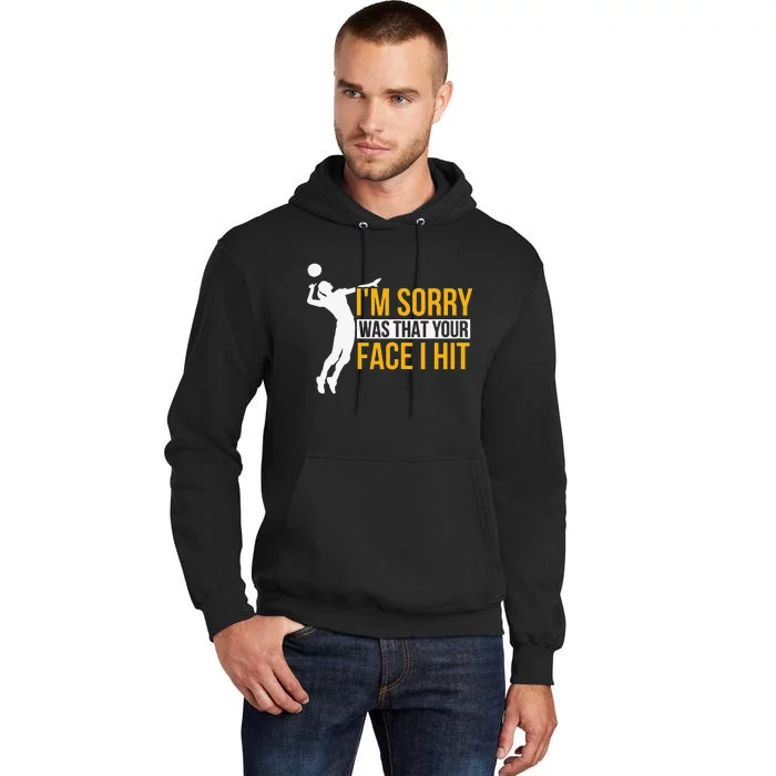 funny Volleyball Mom Leopard Volleyball Coach Team Tall Hoodie