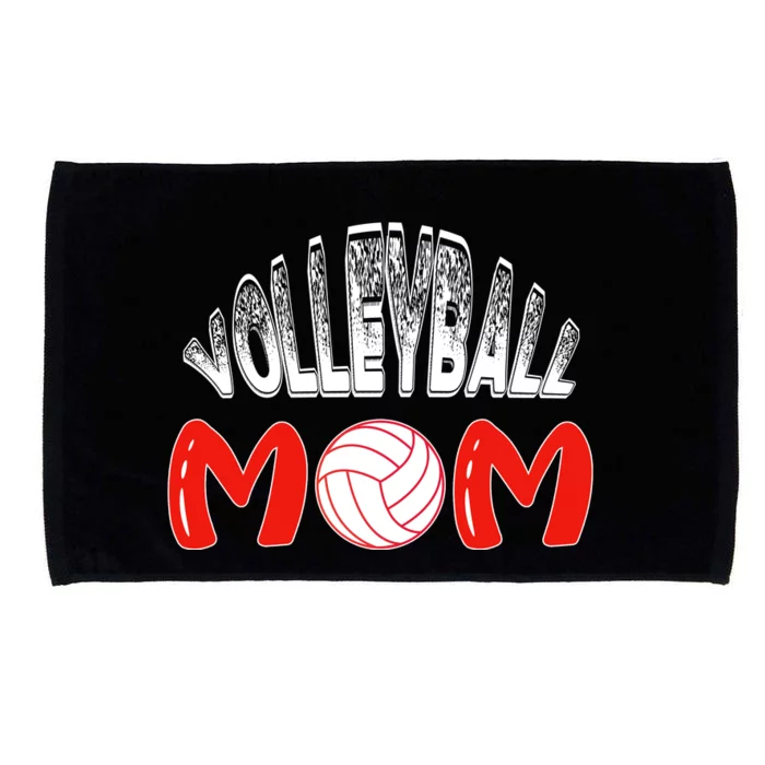 Funny Volleyball Mom Gift Microfiber Hand Towel