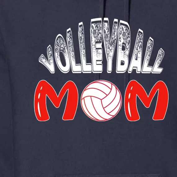 Funny Volleyball Mom Gift Premium Hoodie