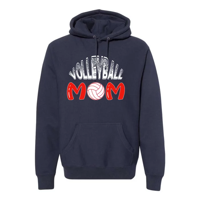 Funny Volleyball Mom Gift Premium Hoodie