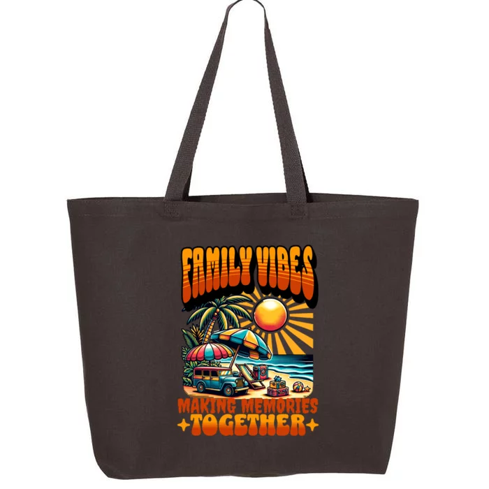 Family Vibes Making Memories Together Family Matching Gift 25L Jumbo Tote