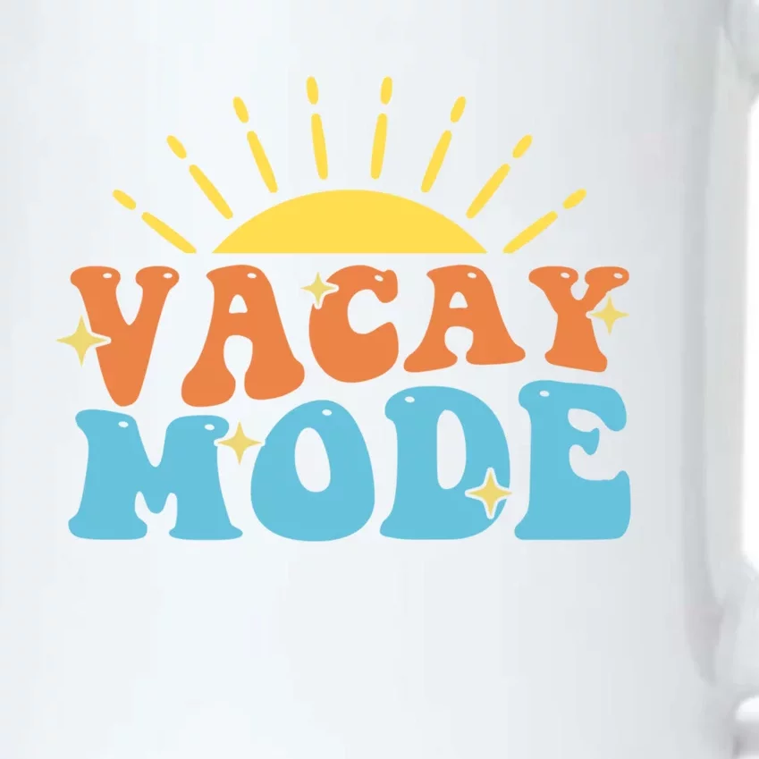 Funny Vacay Mode On Summer Vacation School Teacher Meaningful Gift Black Color Changing Mug