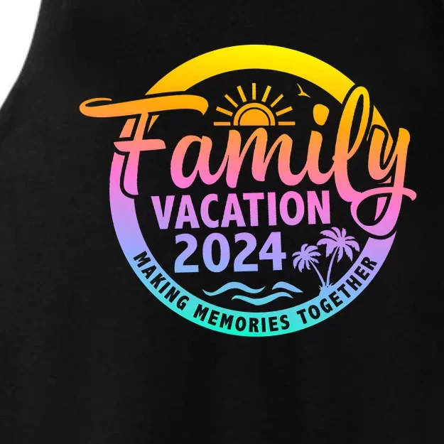 Family Vacation Making Memories Together Matching Family Ladies Tri-Blend Wicking Tank