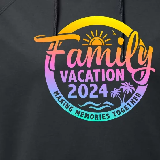 Family Vacation Making Memories Together Matching Family Performance Fleece Hoodie