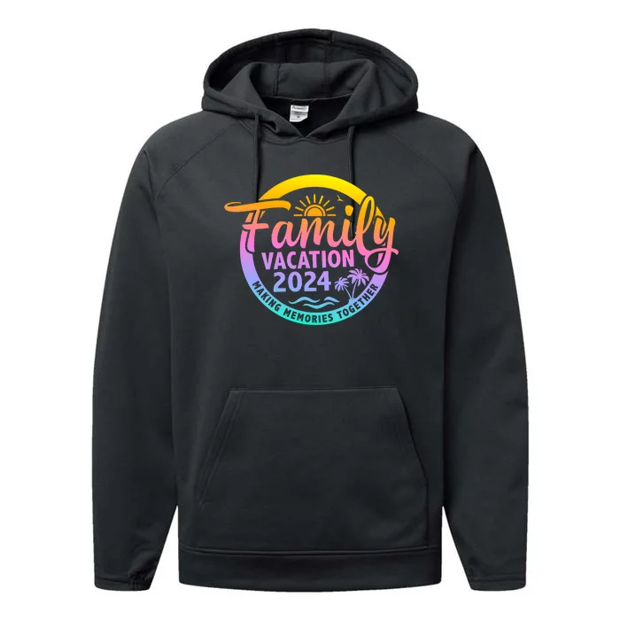 Family Vacation Making Memories Together Matching Family Performance Fleece Hoodie