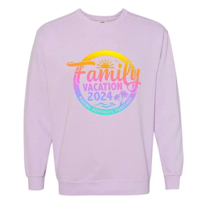 Family Vacation Making Memories Together Matching Family Garment-Dyed Sweatshirt