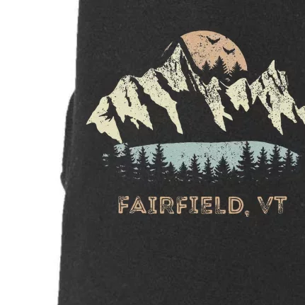 Fairfield Vermont Mountain Sunset Sunrise Vt Doggie 3-End Fleece Hoodie