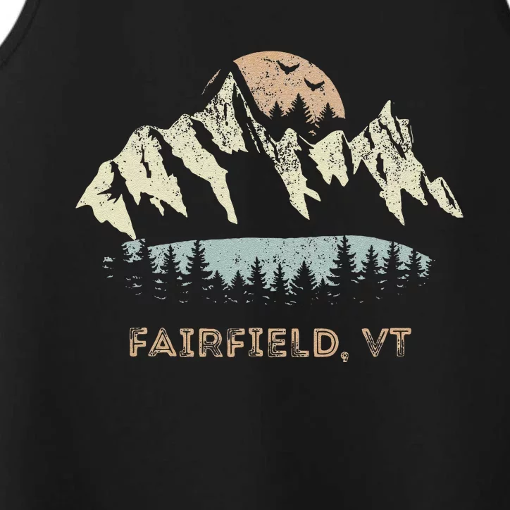 Fairfield Vermont Mountain Sunset Sunrise Vt Performance Tank