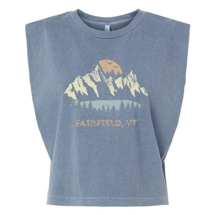 Fairfield Vermont Mountain Sunset Sunrise Vt Garment-Dyed Women's Muscle Tee