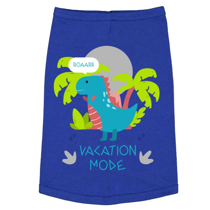 Funny Vacation Mode Cute Dinosaur Family Vacay Hawaii Dino Gift Doggie Tank