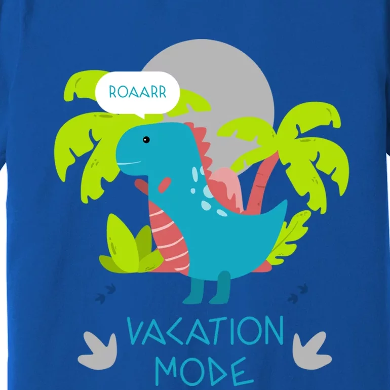 Funny Vacation Mode Cute Dinosaur Family Vacay Hawaii Dino Gift Premium T-Shirt