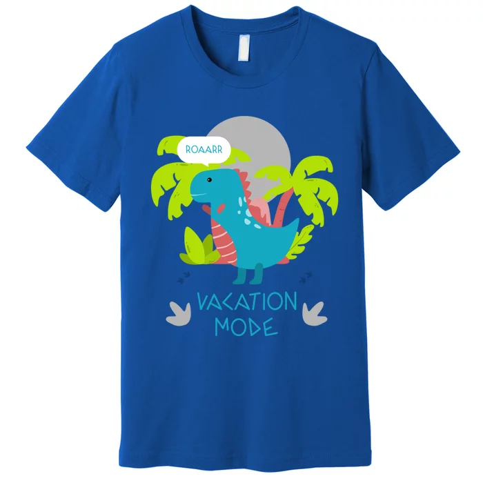 Funny Vacation Mode Cute Dinosaur Family Vacay Hawaii Dino Gift Premium T-Shirt