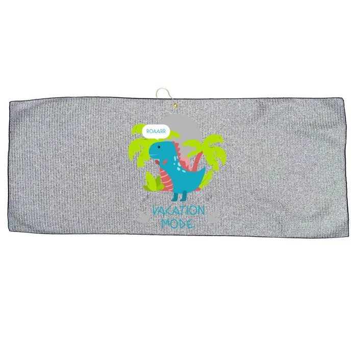 Funny Vacation Mode Cute Dinosaur Family Vacay Hawaii Dino Gift Large Microfiber Waffle Golf Towel