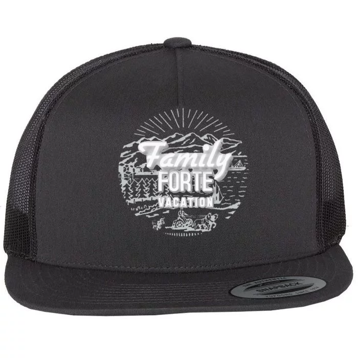 Family Vacation Match This With Your Entire Family Flat Bill Trucker Hat