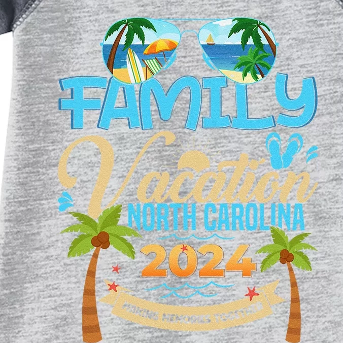 Family Vacation North Carolina 2024 Summer Vacation 2024 Infant Baby Jersey Bodysuit