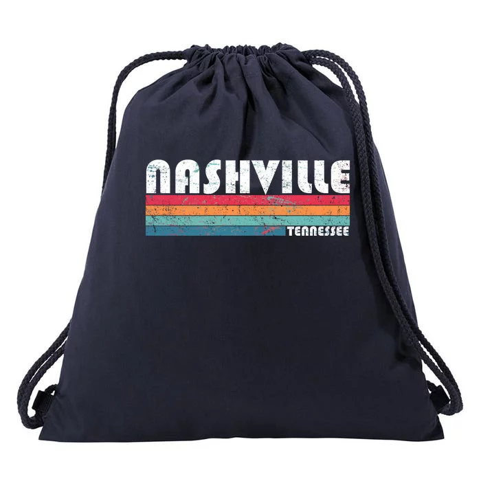 Funny Vintage Nashville Tennessee Drawstring Bag