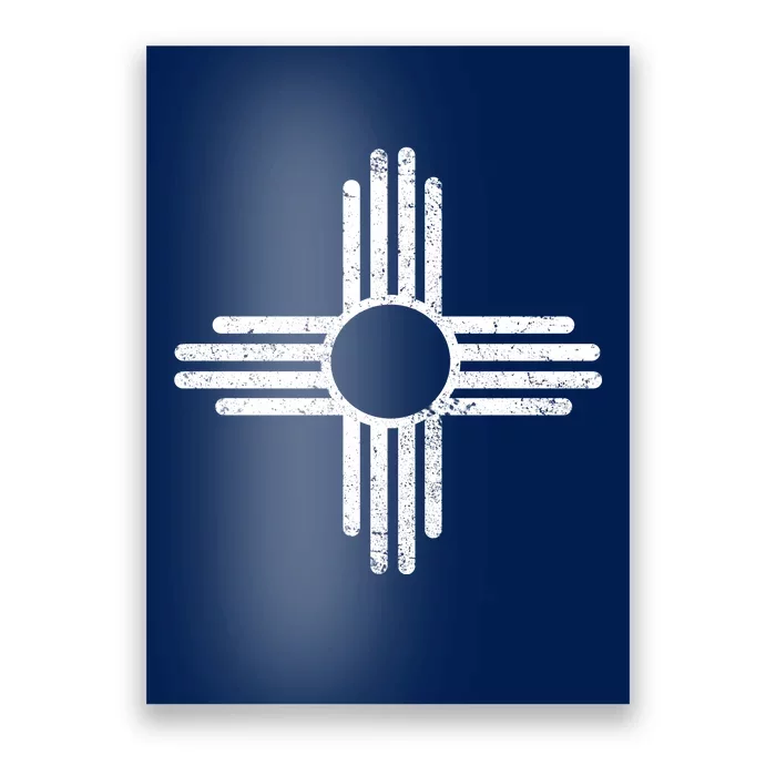 Funny Vintage New Mexico Flag Symbol Poster