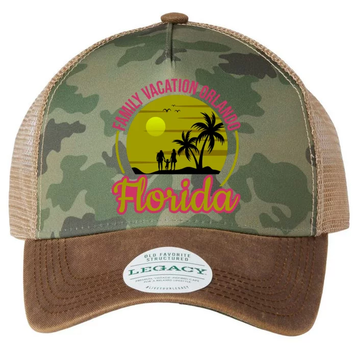 Family Vacation Orlando Florida Legacy Tie Dye Trucker Hat