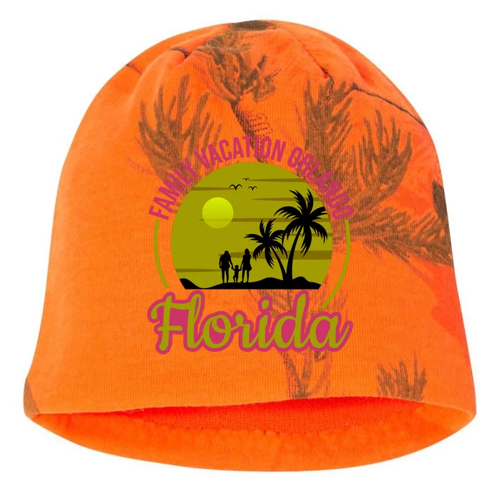 Family Vacation Orlando Florida Kati - Camo Knit Beanie