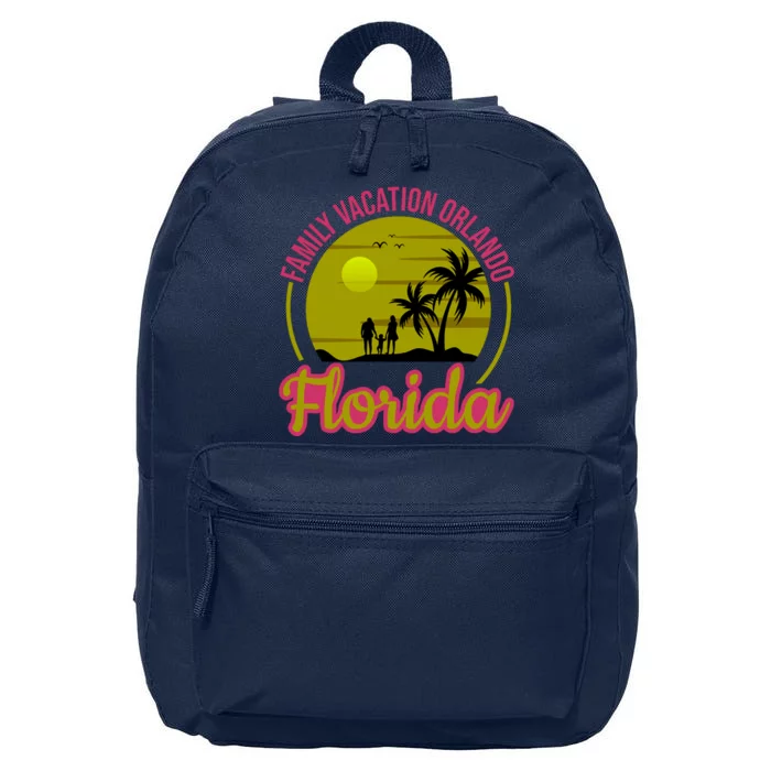 Family Vacation Orlando Florida 16 in Basic Backpack