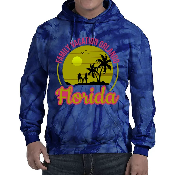 Family Vacation Orlando Florida Tie Dye Hoodie