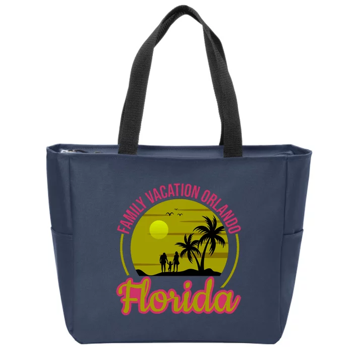 Family Vacation Orlando Florida Zip Tote Bag