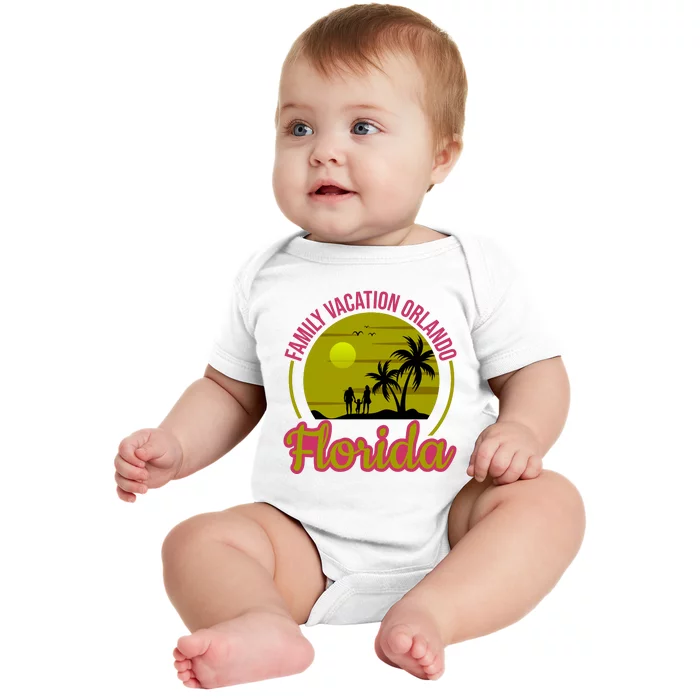 Family Vacation Orlando Florida Baby Bodysuit