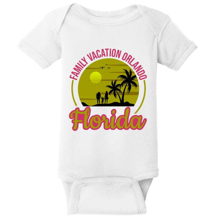 Family Vacation Orlando Florida Baby Bodysuit