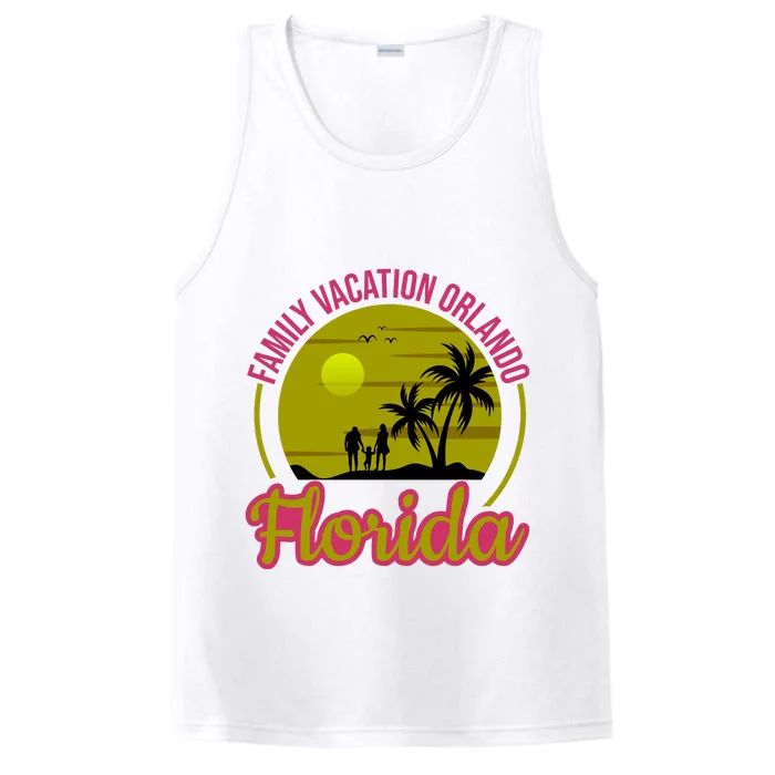 Family Vacation Orlando Florida Performance Tank