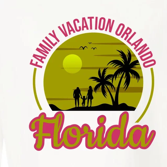 Family Vacation Orlando Florida Cropped Pullover Crew