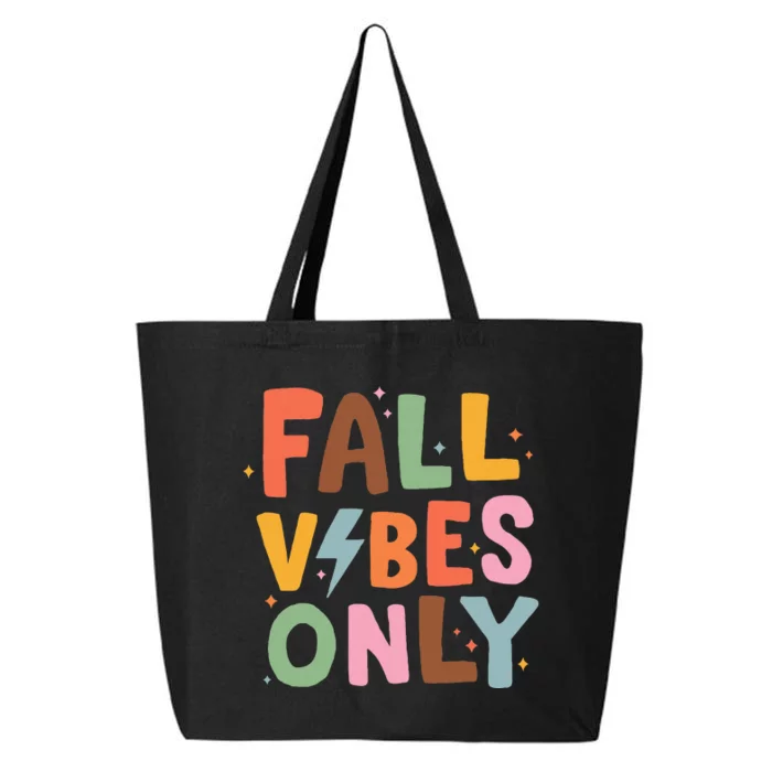 Fall Vibes Only Casual Autumn Halloween Graphic 25L Jumbo Tote