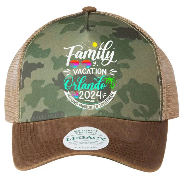 Family Vacation Orlando 2024 Family Trip Florida Matching Legacy Tie Dye Trucker Hat