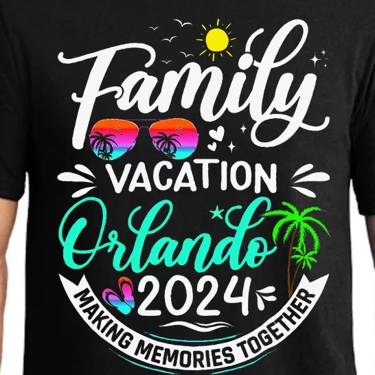 Family Vacation Orlando 2024 Family Trip Florida Matching Pajama Set