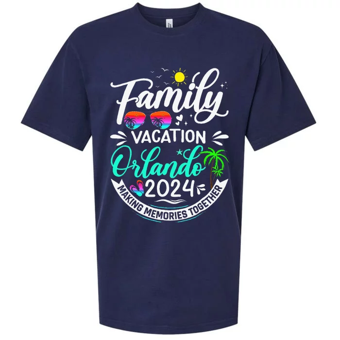 Family Vacation Orlando 2024 Family Trip Florida Matching Sueded Cloud Jersey T-Shirt