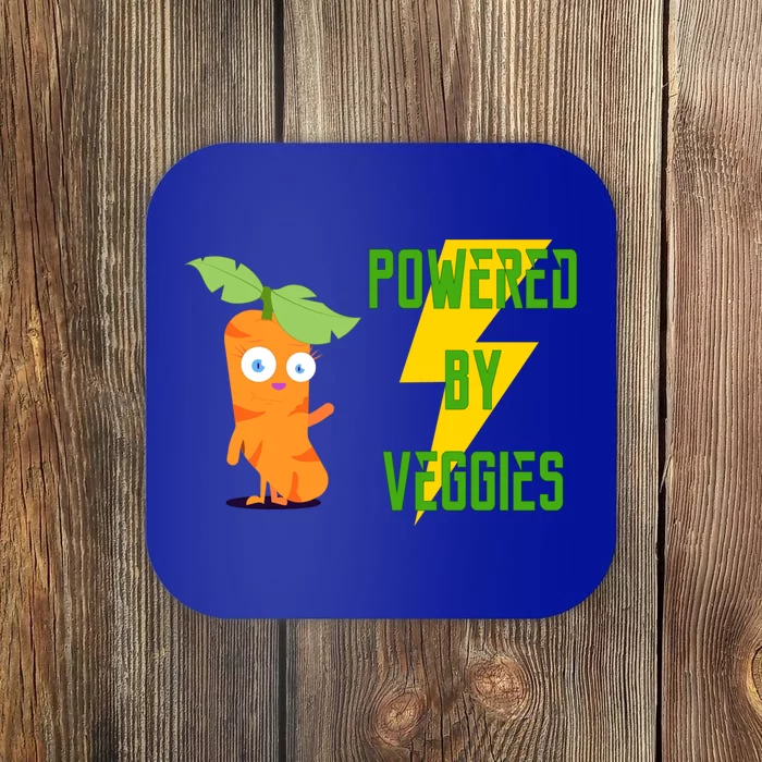 Funny Vegan Powered By Veggies Gift Coaster