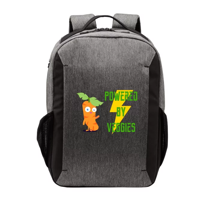 Funny Vegan Powered By Veggies Gift Vector Backpack