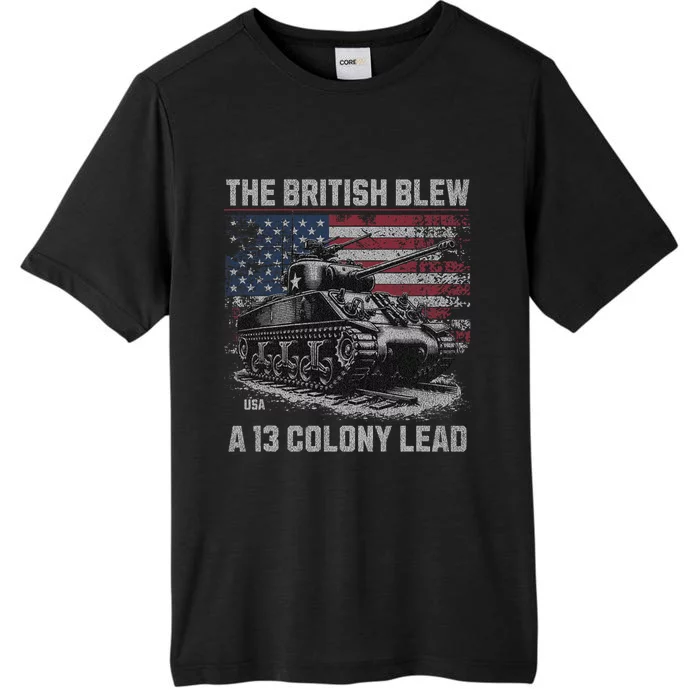 Funny Vintage Patriotic The British Blew A 13 Colony Lead ChromaSoft Performance T-Shirt