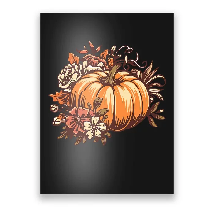 Fall Vintage Pumpkin Autumn Graphic Thanksgiving Poster