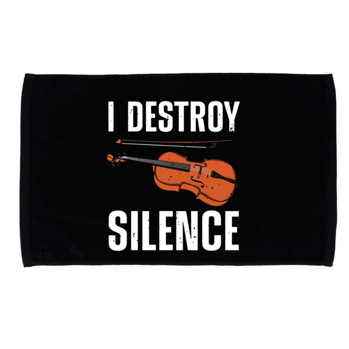 Funny Violin Player Art For Men Women Kids Fiddle Violinist Microfiber Hand Towel