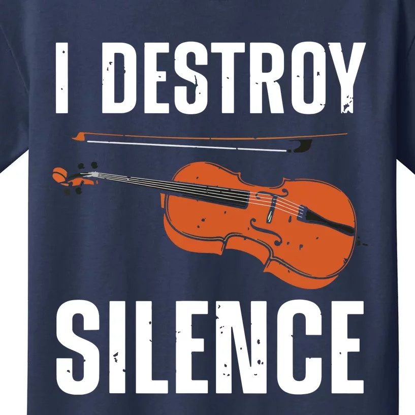 Funny Violin Player Art For Men Women Kids Fiddle Violinist Kids T-Shirt