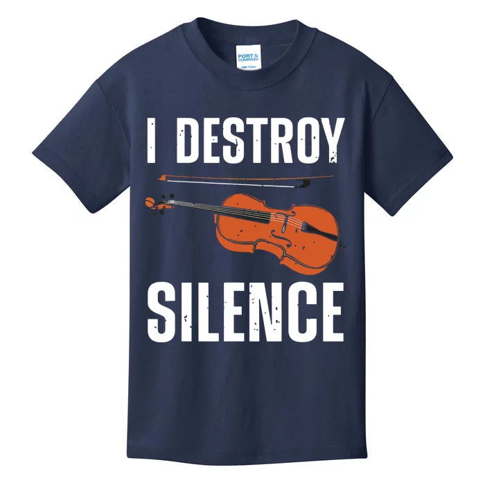 Funny Violin Player Art For Men Women Kids Fiddle Violinist Kids T-Shirt